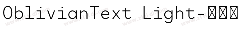 OblivianText Light字体转换